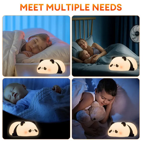 Rechargeable Panda Lamp — Night light with soft silicone glow. (Free delivery)