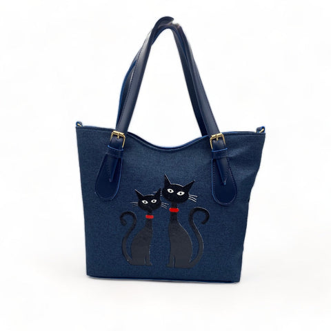 Black Cat Shoulder Bag BSBU