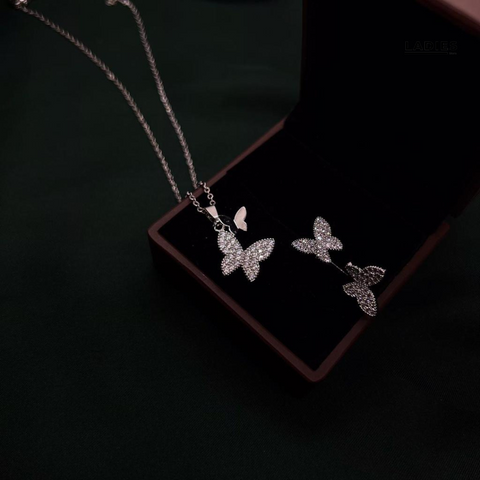 Butterfly Silver Jewelry set 5