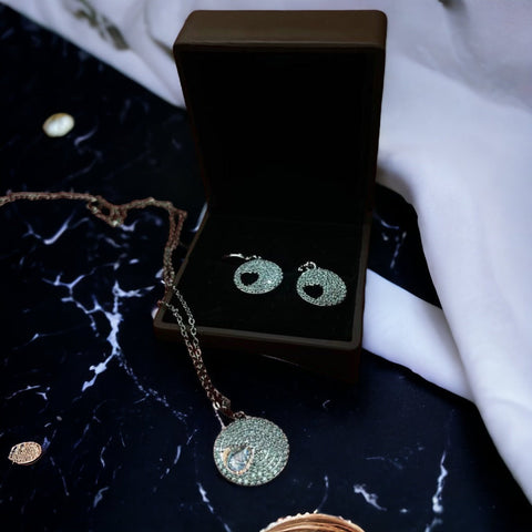 Zircon Heart Jewelry set 6
