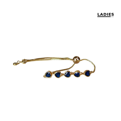 Navy Blue heart Bracelet 64