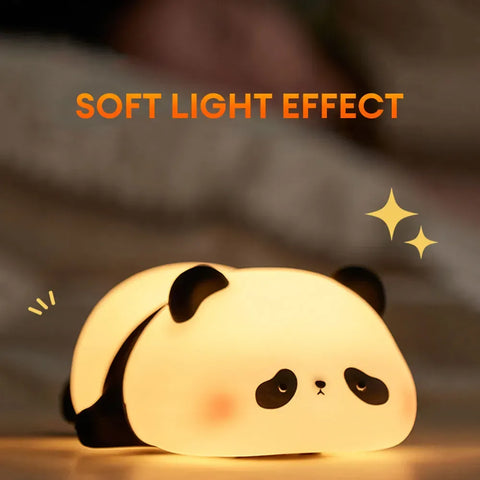 Rechargeable Panda Lamp — Night light with soft silicone glow. (Free delivery)